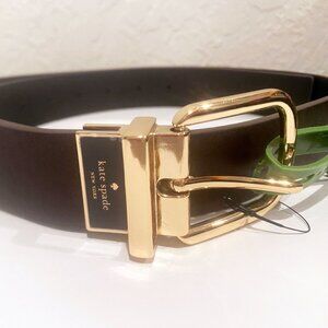 KATE SPADE Twist Reversible Belt Leather Green / Yellow Color Size Medium kate spade | Accessories | Kate Spade Leather Reversible  main image 2